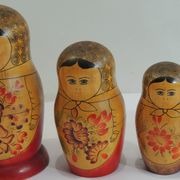 Original and Rare Soviet Russian Dolls / Matryoshka / Hand Painted