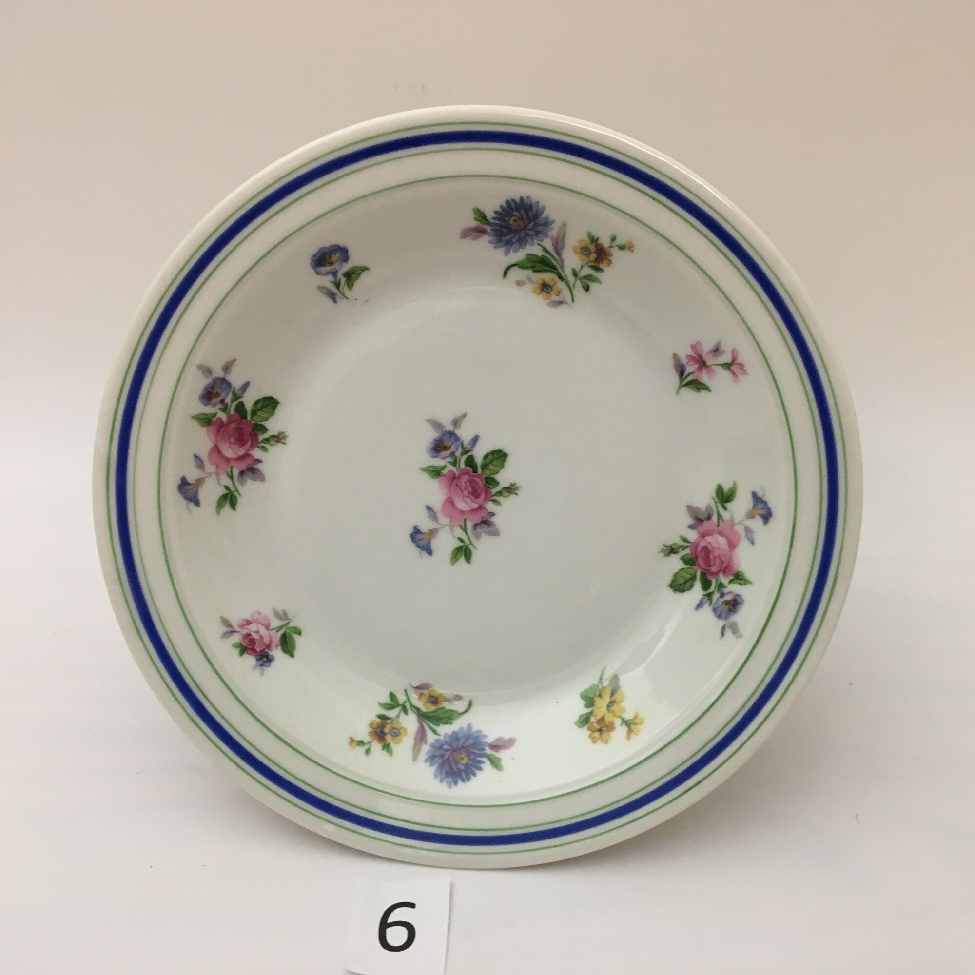 Lot de 6 assiettes creuses “ lourioux foëcy “