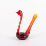 Swedish Art glass Birds sculptures from Bergdala, 1970’s