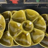 Set of 8 Gien oyster plates