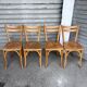 (Lot) 4 Chaises Bistrot Baumann modèle 56