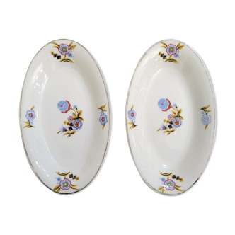 Pair of art deco dishes