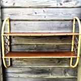 Rattan “arc” shelf