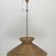 Pencil Split Reed Rattan Bamboo Pendant Lamp, Italy 1970s