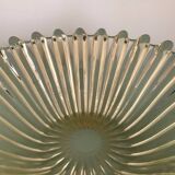 Saladier ancien en verre jaune