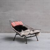 Paire de chaises longues originales Hans Wegner Flag Drisse pour Getama