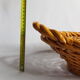 Fruit basket in golden yellow braided dab