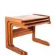 Tables gigognes Salin Nyborg - design danois du milieu du siècle moderne en teck