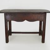 Work table with drawer, workshop table, wooden dining table. 18th century