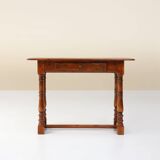 Rustic oak console table with drawer, Belgium ca. 1800