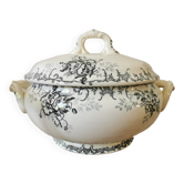 Old HC soup tureen, iron earth