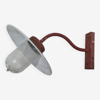 Industrial wall lamp iron gooseneck