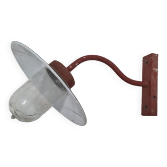 Industrial wall lamp iron gooseneck