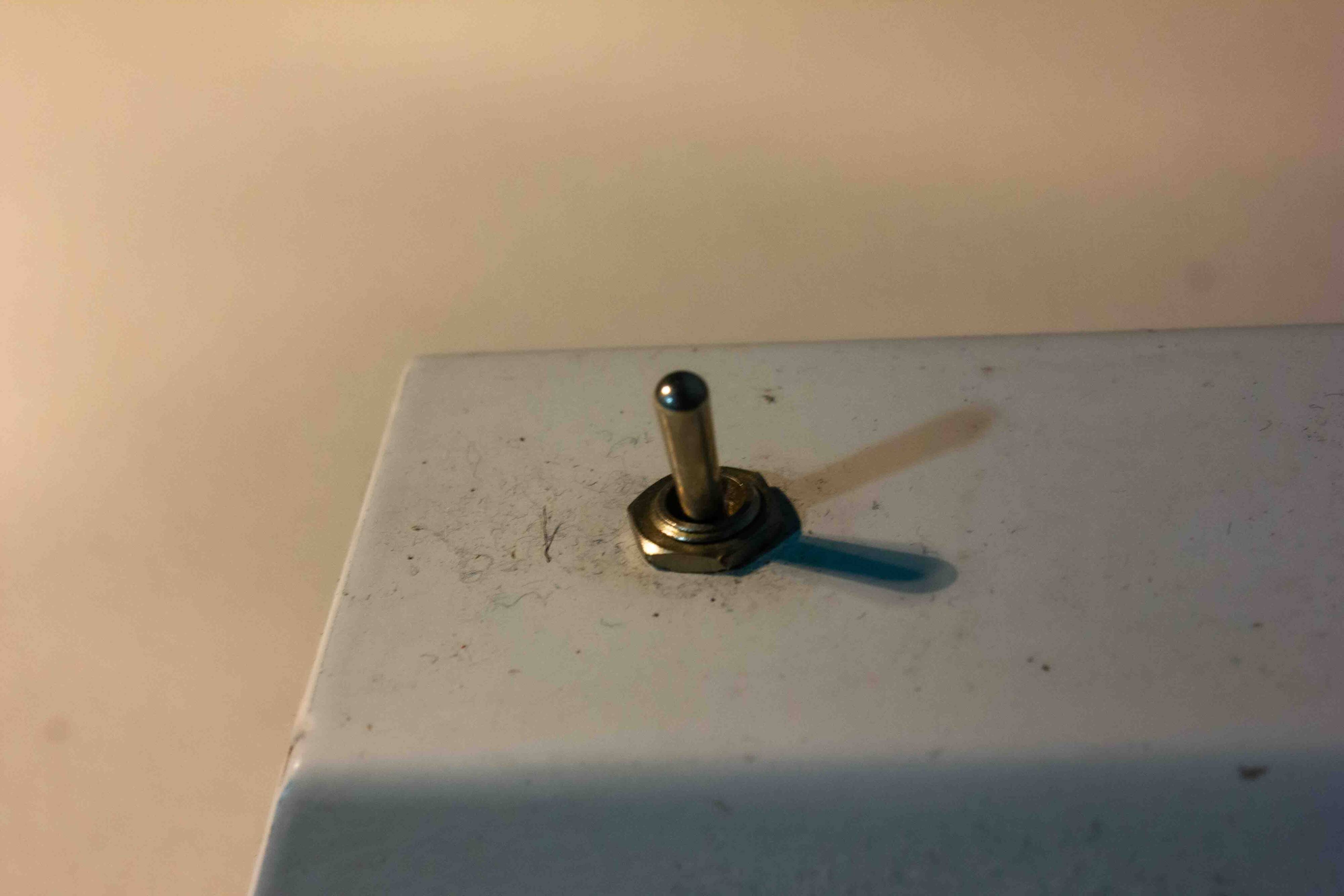 Functionalist geometrical desk lamp, France 1950s