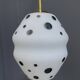 White with black dots pendant lamp 1960s