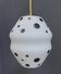 White with black dots pendant lamp 1960s