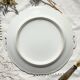 Vintage Limoges Berry porcelain cake dish with bird of paradise motif -