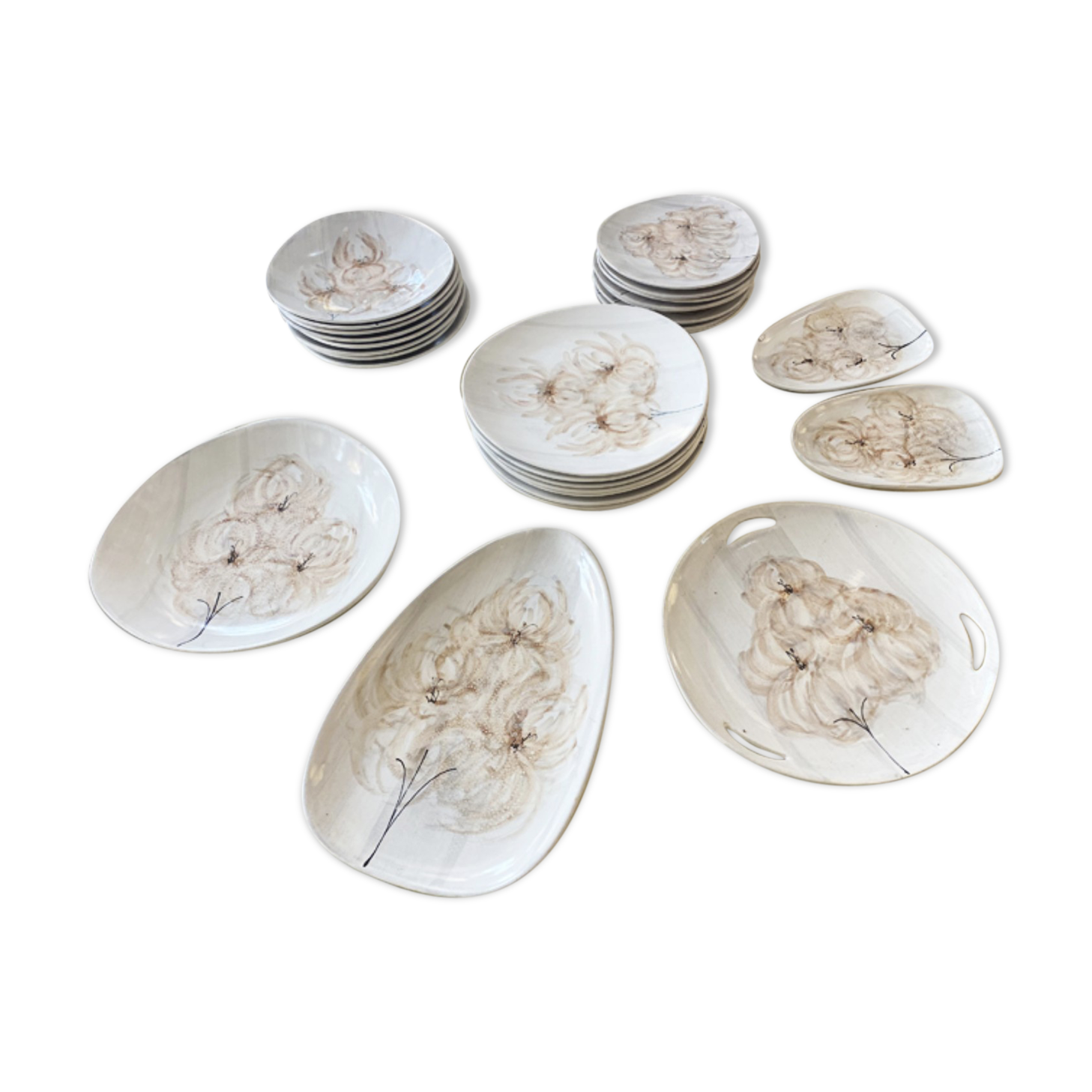 Pornic earthenware service