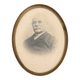 Old portrait of a man – Gilded oval frame (19th – early 20th century)