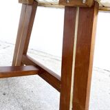 Modernist laminated wood coffee table, 1970.