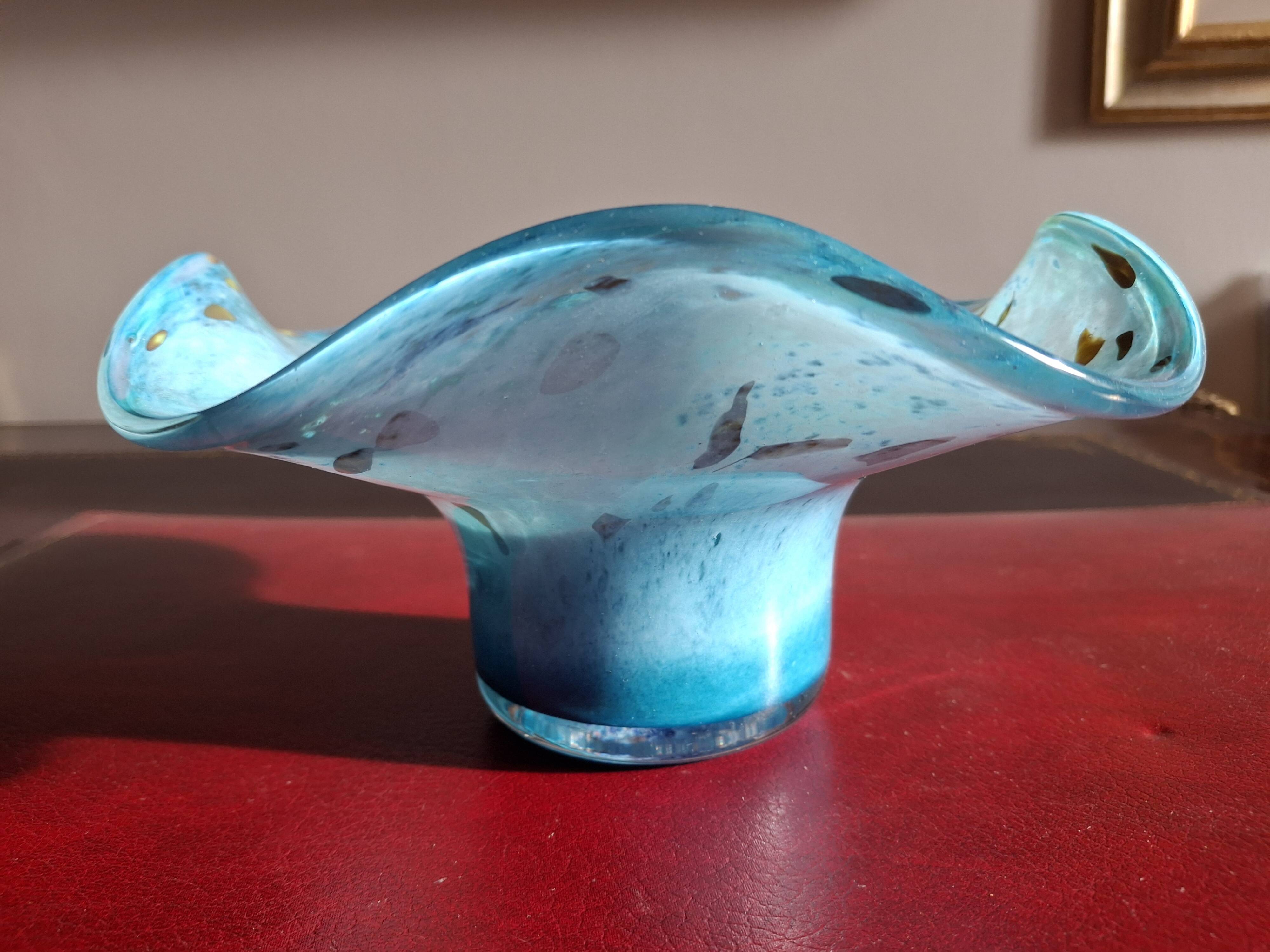 Rare large Jean-Michel Operto glass bowl, signed, 23 cm