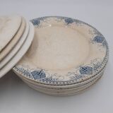 12 assiettes Terre de Fer U&C Sarreguemines