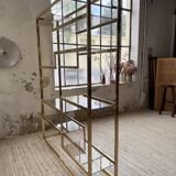 Brass shelf 1970 Belgo Chrom regency