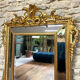 Antique mirror with closed frames, 123/100cm, gilded with gold leaf, mercury.