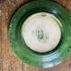 Green asparagus plates in slurry Vallauris 6 pieces