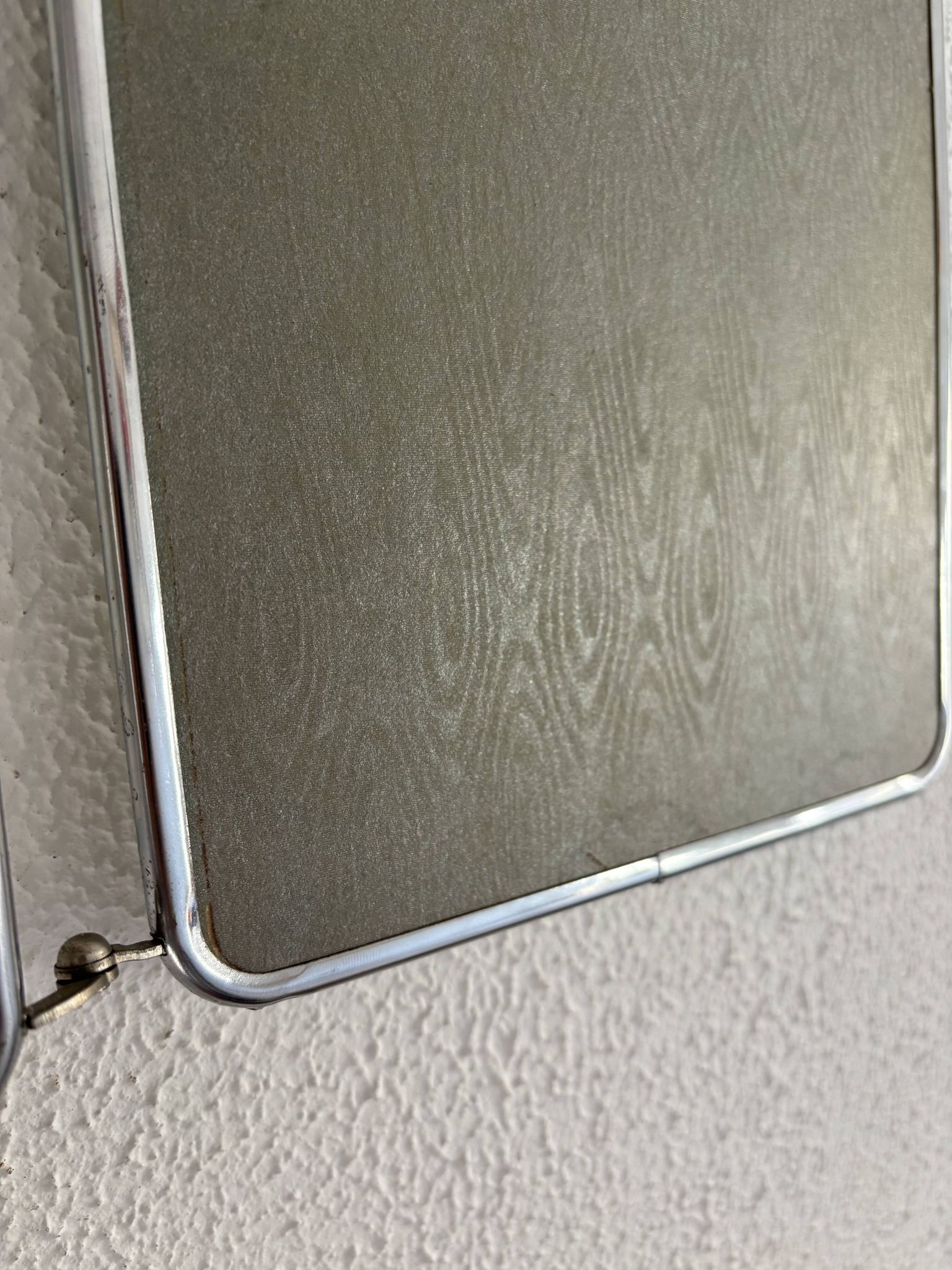 Vintage 1960 triptych barber mirror silvered Arpin - 28 x 70 cm