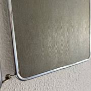 Vintage 1960 triptych barber mirror silvered Arpin - 28 x 70 cm
