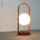 Lampadaire de style spatial suisse en plastique et contreplaqué des années 1960