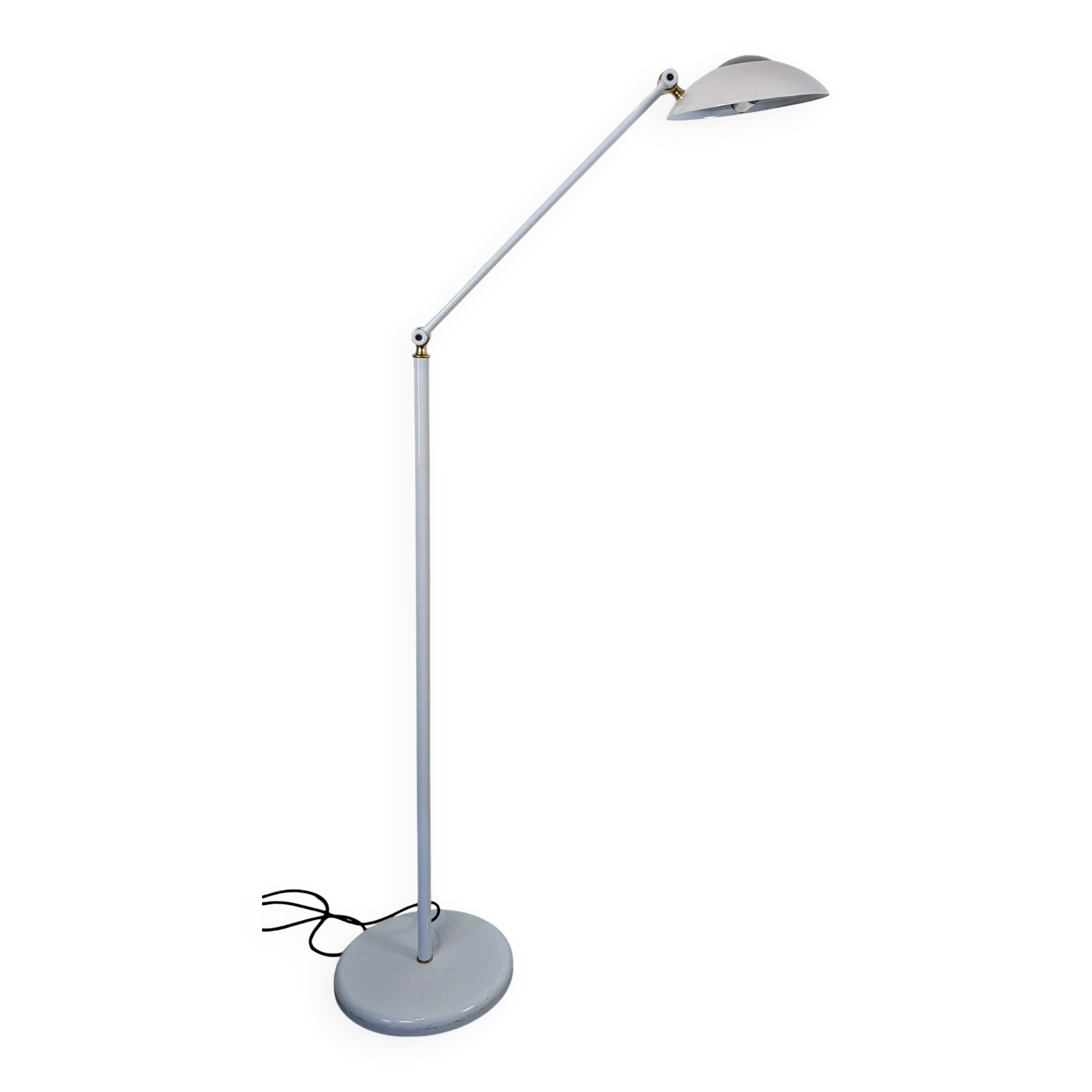 Relco Milano floor lamp – Italian design 1980 in white metal