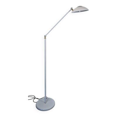 Lampadaire Relco Milano – design italien 1980 en métal blanc