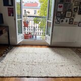 Berber Beni Ouarain handmade rug with colorful polka dots, 100% wool