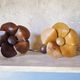 Vintage wood and metal years 70 s hooks in the shape of flowers