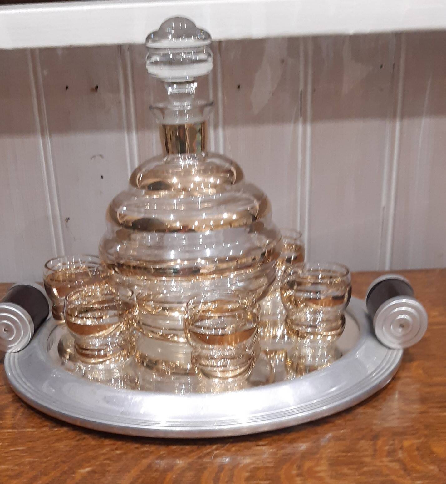 Art Deco liqueur service