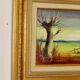 Original Swedish Mid-Century Oil on Panel" Nature" by Harry Petersen - Vintage and Framed