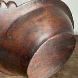 Hollow carved wooden dish