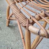 Rattan armchair 1960