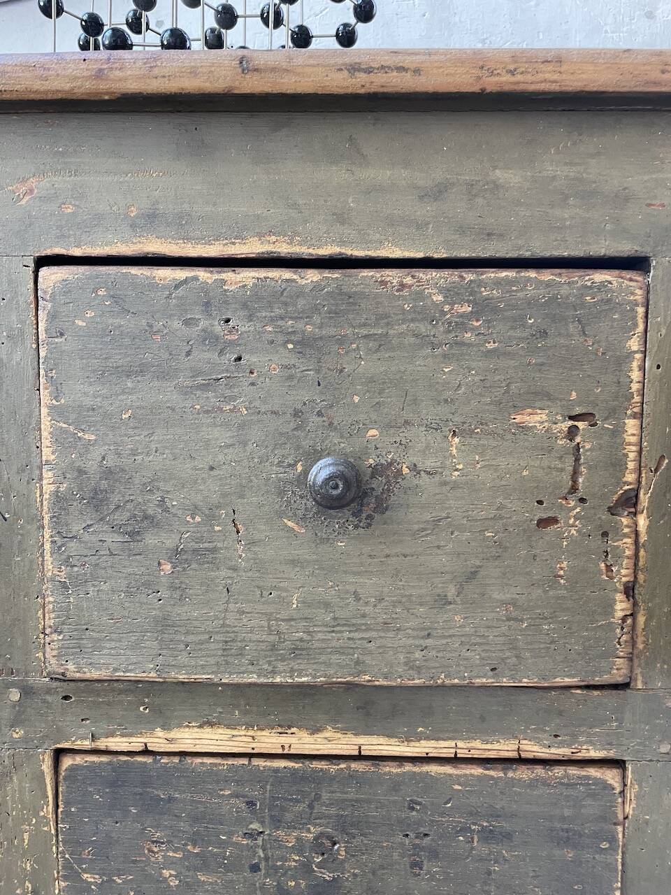 Green patina workshop furniture