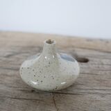 Vintage sandstone soliflore vase signed Cazes