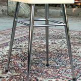 Tabouret chrome & formica