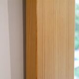 Large Scandinavian mirror in pine 1970