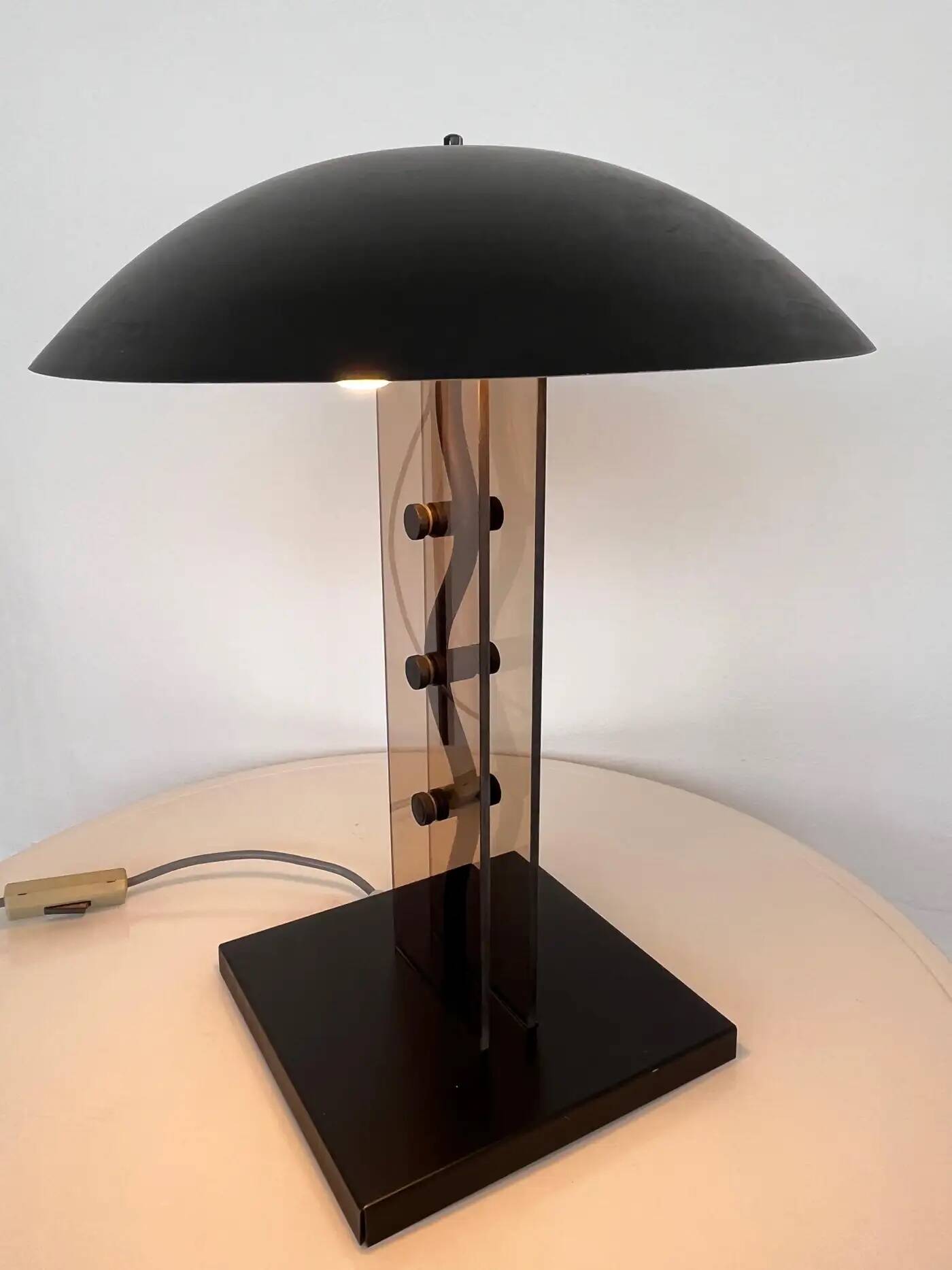 Big design table lamp by Kamenicky Senov, 1980s / Czechoslovakia