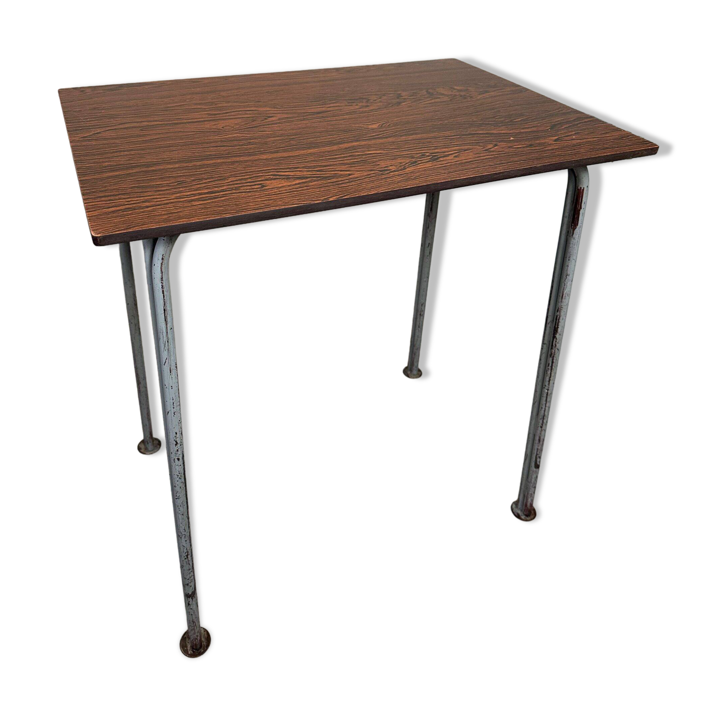 Vintage industrial school tables – steel and composite