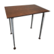 Vintage industrial school tables – steel and composite