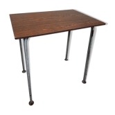 Vintage industrial school tables – steel and composite