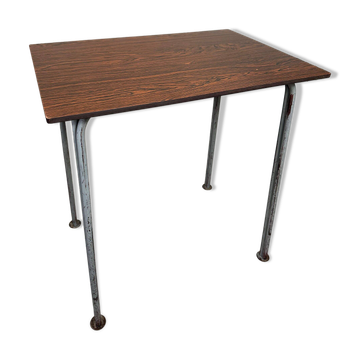 Table d'école industrielles vintage – acier et composite