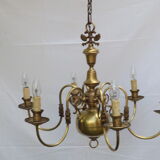6 brass chandelier branches dutch style